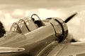 Vintage Fighter Training Aircraft Royalty Free Stock Photo