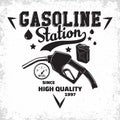 Vintage filling station emblem design