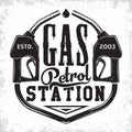Vintage filling station emblem design