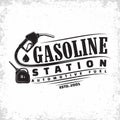 Vintage filling station emblem design