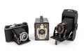 Vintage film cameras Royalty Free Stock Photo