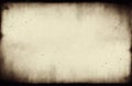 Vintage film frame scratches dust particles vignette. Retro photo paper Royalty Free Stock Photo