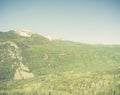 Vintage Film look image looking toward Mount Wilson near Telluride Colorado USA