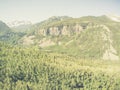 Vintage Film look image looking toward Mount Wilson near Telluride Colorado USA