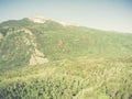 Vintage Film look image looking toward Mount Wilson near Telluride Colorado USA