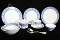 Antique crockery set , set of tableware Royalty Free Stock Photo