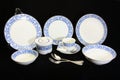 Antique crockery set , set of tableware Royalty Free Stock Photo