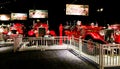 Vintage fire trucks on display in museum. Royalty Free Stock Photo