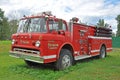 Vintage Firetruck in Potsdam, New York, USA Royalty Free Stock Photo