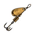 Vintage fishing lure concept