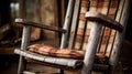 Vintage Flannel Rocking Chair: Capturing Rustic Charm With Natural Texture