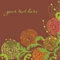 Vintage floral background