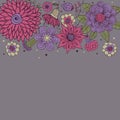 Vintage floral background