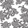 Vintage floral damask scrapbook background Royalty Free Stock Photo