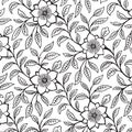 Vintage floral damask scrapbook background