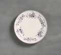 Vintage Floral Dinner Plate with white background