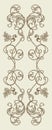 Vintage floral element for seamless texture