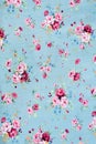 Vintage Floral Fabric, Fragment Of Colorful Retro Tapestry Textile Pattern With Floral Ornament Useful As Background
