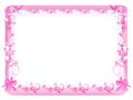 Vintage Floral Frame - Pink