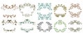 Vintage floral frames Royalty Free Stock Photo