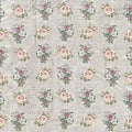 Vintage floral handwritten wallpaper