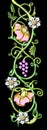 vintage floral motif Royalty Free Stock Photo
