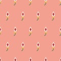 Vintage floral pattern inspired by The Grammar of Ornament Royalty Free Stock Photo