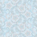Vintage floral seamless pattern. Ethnic vector background. Royalty Free Stock Photo