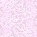 Vintage floral seamless pattern. Ethnic vector background. Royalty Free Stock Photo