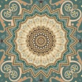 Vintage floral seamless pattern. Vector ornamental old style background. Repeat Damask backdrop. Patterned mandala. Beautiful Royalty Free Stock Photo