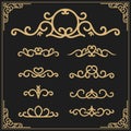 Vintage flourishes vine frame and luxurious calligraphy