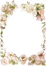 Vintage flower frame