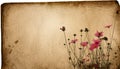 Vintage flower paper background Royalty Free Stock Photo