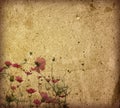 Vintage flower paper background Royalty Free Stock Photo