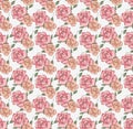 vintage flower seamless pattern with metallic color ground digital textile print Royalty Free Stock Photo