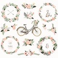 Vintage Flower Wreath Bicycles