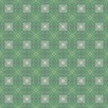 Vintage Flowers Graphic On Green Background Pattern. Royalty Free Stock Photo