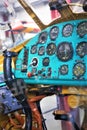 Vintage Flugzeug Cockpit