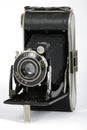 Vintage folding camera Royalty Free Stock Photo