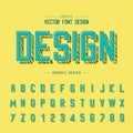 Vintage font and alphabet vector, Writing Typeface and letter script design on texture background