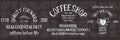 Vintage font coffee illustration for poster or menu template