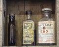 Vintage food and medicine bottles