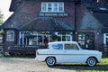 Vintage Ford Anglia by New Forest Pub, Hampshire, UK