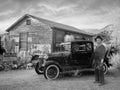 Vintage Ford Car, Great Depression, Farmer, Farm