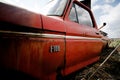 Vintage Ford F-100 in a Farmer`s Field