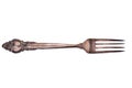 Vintage fork on white background Royalty Free Stock Photo
