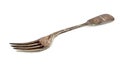 Vintage fork on white Royalty Free Stock Photo