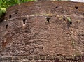 Vintage Fortification Open Brick wall of Shaniwarwada from Outside