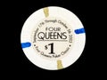 Vintage Four Queens Hotel & Casino $1 Poker Chip Royalty Free Stock Photo