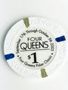 Vintage Four Queens Hotel & Casino $1 Poker Chip